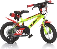 Dino Bikes - Detský bicykel 12" 412US - zeleno - čierny