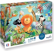SENTOSPHERE Detské puzzle Zvieratká zo Savany 2x24 dielikov