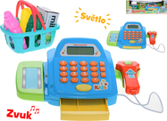 Registračná pokladňa 26x14,5cm  so svetlom a zvukom s doplnkami