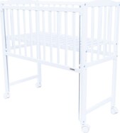 Detská prístavná postieľka New Baby MATEO 90x40 cm biela