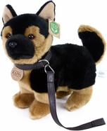Deutscher Schäferhund, Plüschhund an der Leine, stehend, 23 cm, umweltfreundlich