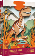 Trefl Puzzle 160 Jubiläum - Paper Art: Dinosaurier