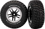 Traxxas kotač 2.2 / 3.0", disk SCT Split-Spoke crno-saten, gume KM2 (2)