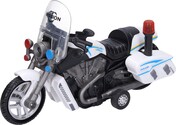 Motorka polícia na zotrvačník s efektami 16 cm
