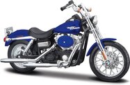 Maisto - HD - Motocykel - 2006 Dyna Street Bob, metal modrá, séria 44, blister box, 1:18