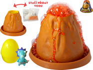 Crazy Dino sopka 10cm s lávou, vajcom a dinosaurom
