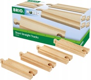 Brio Kurze gerade Schienen, 108 mm, 4 Stk