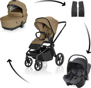 Kolica Move Cross 5X + autosjedalica Baby-Safe Core, Latte Beige