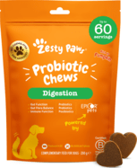 Zesty Paws Probiotic Chews (60 ks) – funkčný doplnok stravy pre psov na podporu trávenia