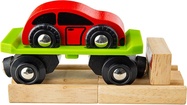 Bigjigs Rail Wagon mit Auto + 2 Gleisen