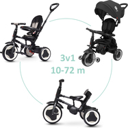 QPLAY Trojkolka Rito eva plus Black, vek 10-72 mesiacov