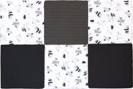 Tappetino da gioco pieghevole imbottito per bambini 5 in 1, Black&amp;White