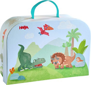 Haba Valise avec figurines en bois Monde des dinosaures