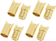 Konektor pozlátený 6.5mm (4 páry)