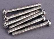 Traxxas skrutka krížová M3x25mm polguľatá hlava zink. (6)
