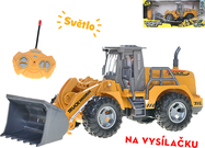 R/C bager nakladač 23cm 27MHz plná funkcia na batérie so svetlom
