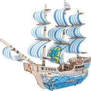 Woodcraft 3D-Holzpuzzle Schiff aus einem Traum