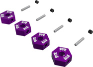 Arrma unašeč kolesa šesťhranný 12mm, fialový (4)