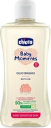 CHICCO Olej do kúpeľa s bavlnou a vitamínom E Baby Moments Sensitive 93 % prírodných zloži