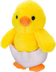 Caneton en coquille pelucheux 19cm