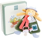 Doudou Darčeková sada Plyšová kravička Aneth s úchytom na cumlík 19 cm