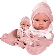 Antonio Juan 50418 ERIKA - muñeca bebé realista con cuerpo de vinilo completo - 42 cm