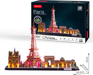 Puzzle 3D Paris / gheață - 115 piese