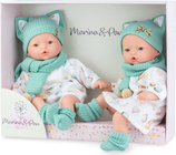 MARINA &amp; PAU Babys Zwillinge Pitus Mellizos 40cm