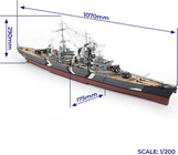 OCCRE Prinz Eugen bojová loď 1:200 kit