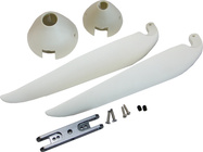 Faltpropeller 12x8" mit Kegel und Aluminiumbalken
