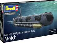 Plastic ModelKit ponorka 05187 - German Midget Submarine Type Molch (1:72)