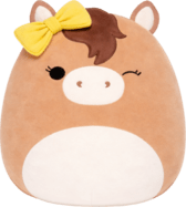 SQUISHMALLOWS Hnedý kôň s mašľou - Tomar, 13 cm