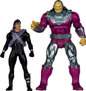 DC Multiverse Megafig akční figurka 2-Pack Mongul vs Superman (Return of Superman) 25 cm