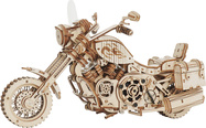 RoboTime 3D drevené mechanické puzzle Motorka (cruiser)