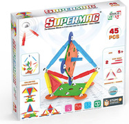 SUPERMAG magnetická stavebnica Multicolor 45ks