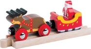 Bigjigs Rail Weihnachtsmannschlitten + Schiene