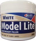 Model Lite White ľahký tmel na drevo bielej farby 240ml
