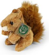 Plyšová veverička 12 cm ECO-FRIENDLY