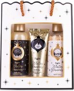 ACCENTRA Set da bagno Winter Glamour in borsetta Vaniglia e muschio 200ml + 230g + 60ml