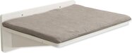 Platform with cushion, climbing landscape, 50 × 17.5 × 36.5 cm, white