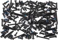 Componentes del chasis de acero inoxidable ennegrecido Traxxas (kit para TRX-4 Traxx)