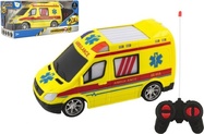 Auto RC ambulancia plast 20cm na diaľkové ovládanie na batérie so svetlom