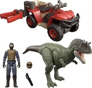 Mattel Jurassic World Survival EKRIXINATORSAURUS i četverokotač s kukom,