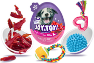 JOY&amp;TOY! Vajíčko pre psov s prekvapením Soft Jerky - kačacie mäsko