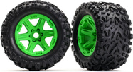 Traxxas koleso 3.8", disk zelený, pneu Talon EXT (pár)