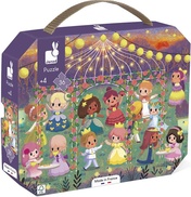 Janod Puzzle v kufríku Princezné 36 ks