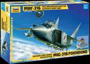 Model Kit letadlo 7244 - MIG-31B FOXHOUND (re-release) (1:72)