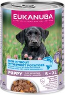 Konzerva EUKANUBA Puppy bohatá na pstruha s batátmi 400 g