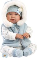 Llorens 84485 NEW BORN - realistická bábika bábätko so zvukmi a mäkkým látkovým telom - 44