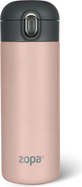 Termoska na tekutiny so silikónovým držiakom 400 ml, Candy pink